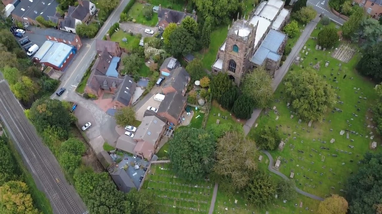Drone flight over Penkridge, Staffordshire 26/09/25