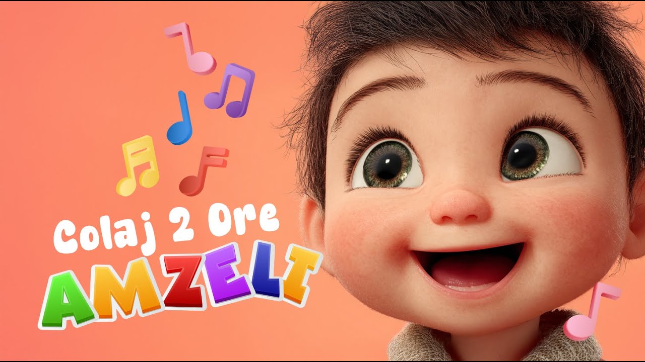 🎶 Colaj 2 Ore | C&acirc;ntece animate pentru copii &ndash; Joacă, Dans și &Icirc;nvățare cu Amzeli! 🌈