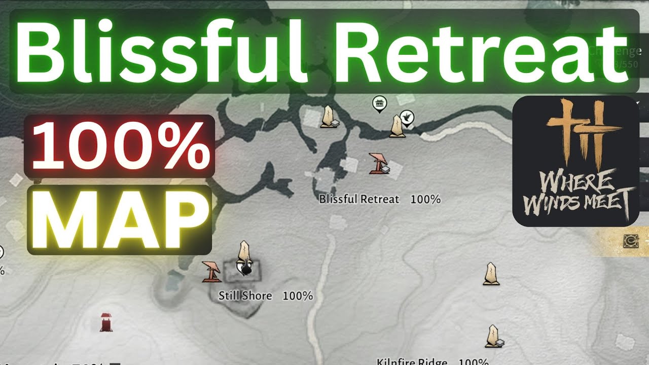 Blissful Retreat 100% Map - Where Winds Meet