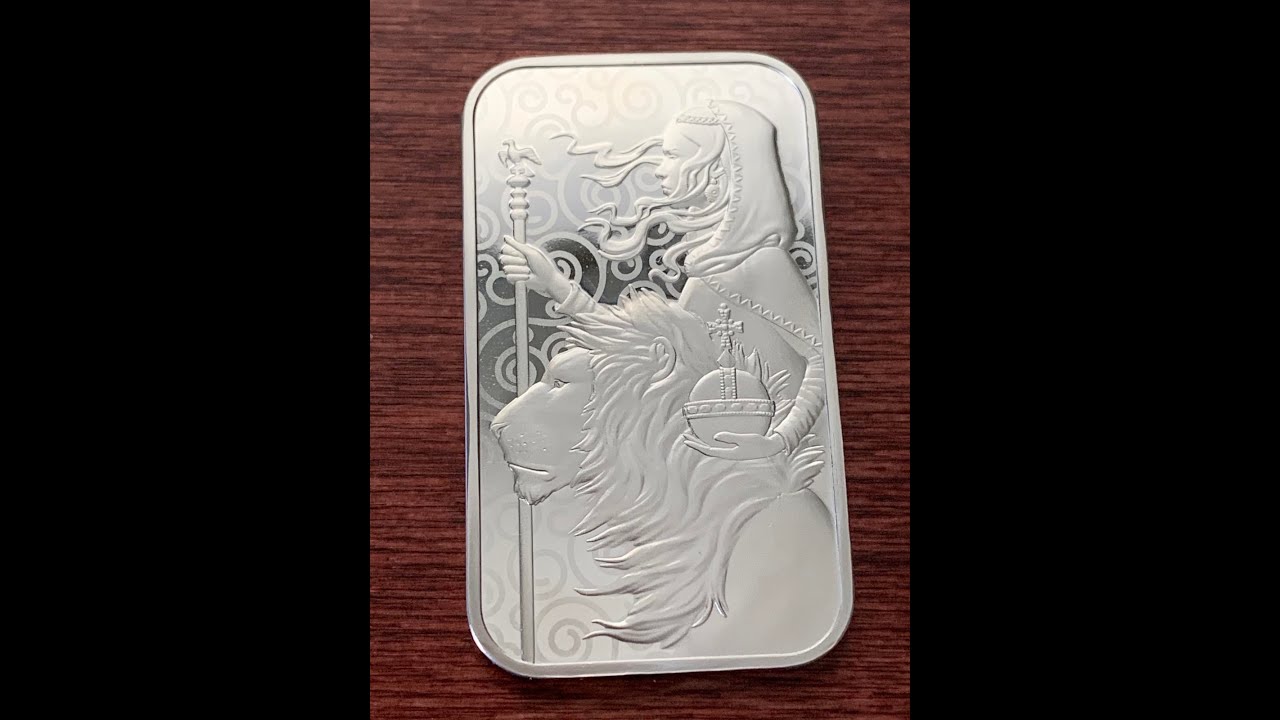 Royal Mint 1-oz Silver Una & Lion Bar BU