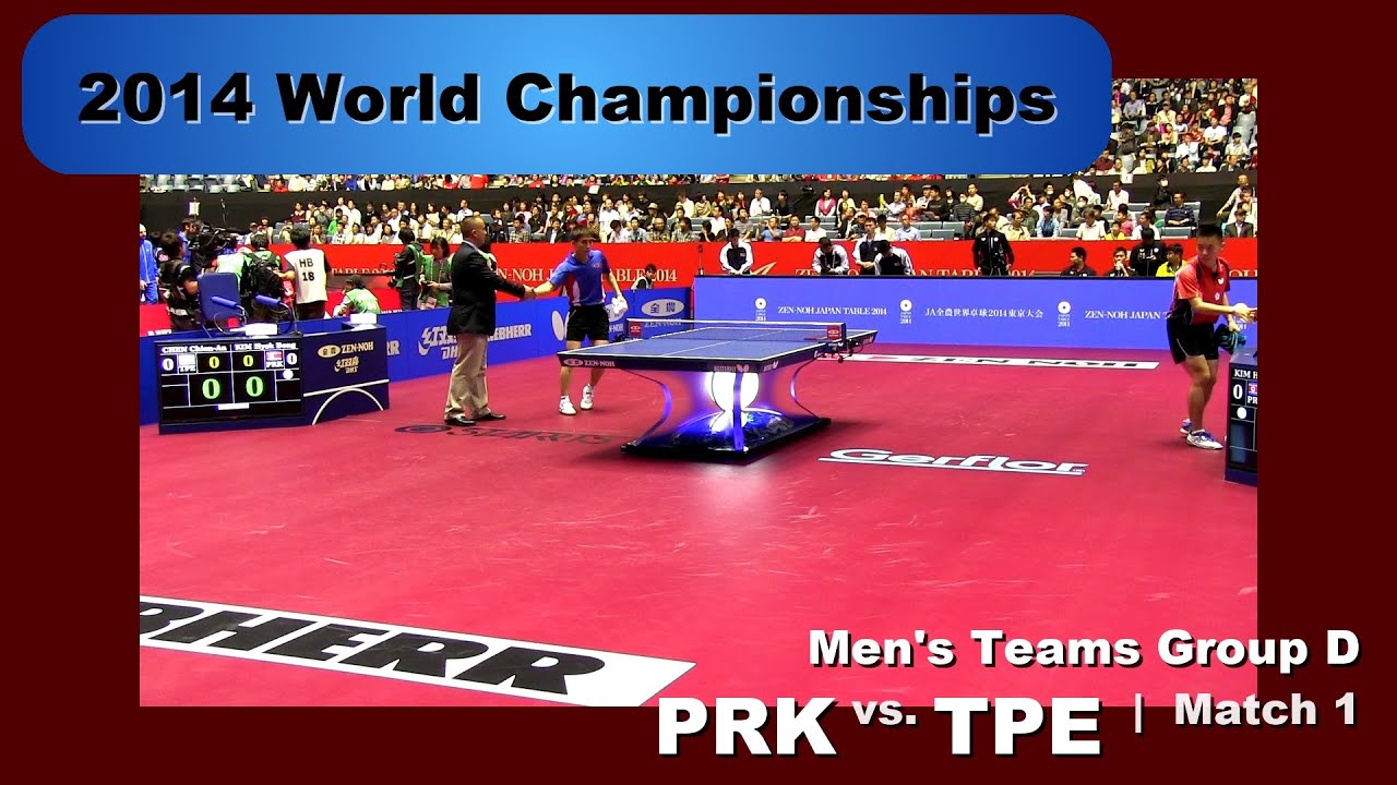 2014 WTTC Men's Team - Group D: PRK - TPE Match 1:  Kim Hyok Bong v Chen Chien-An
