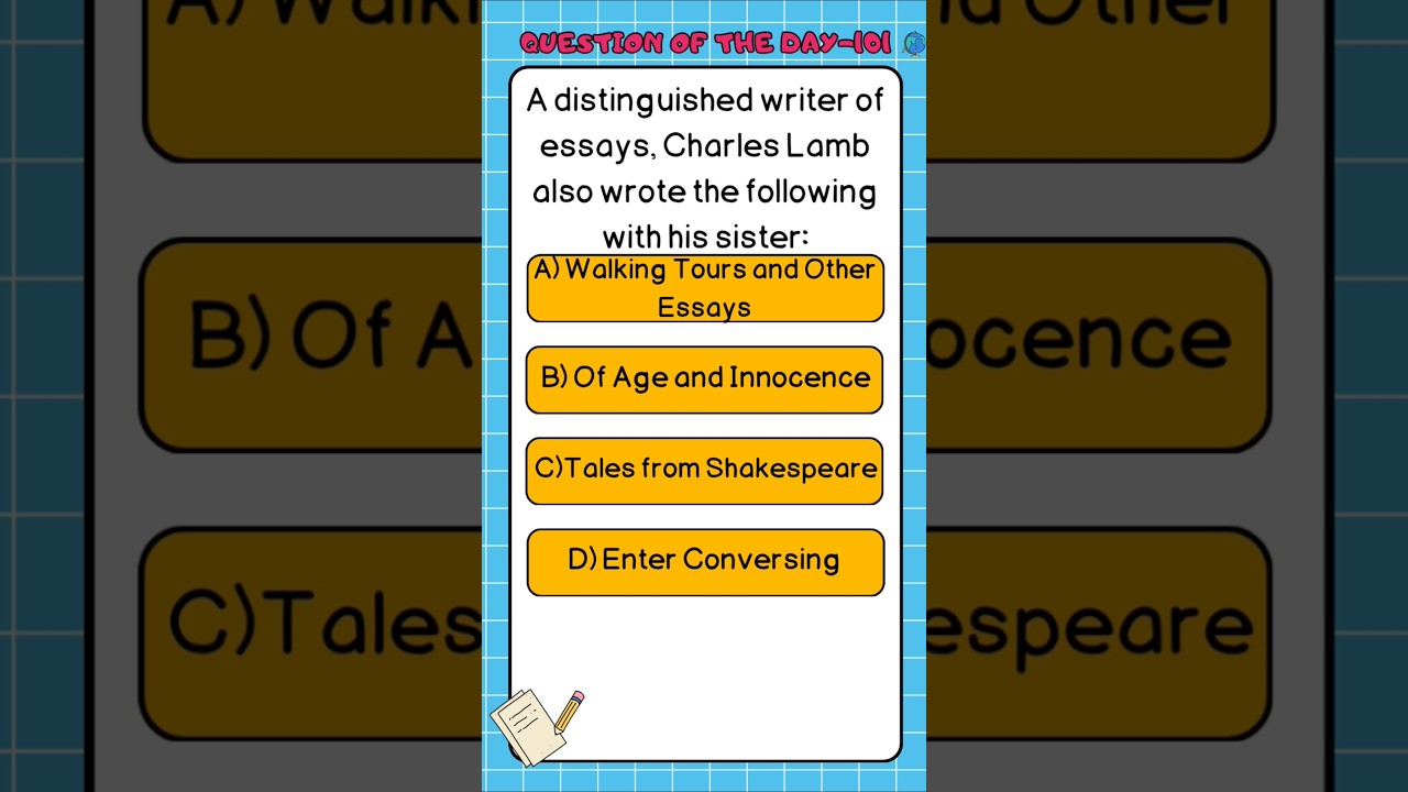 Distinguished Writer of Essays #yt #failuretosucess #ytshorts #history #bookrecommendations #poetry