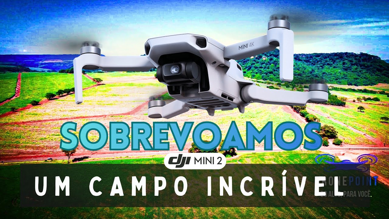 SOBREVOEI UM CAMPO INCRÍVEL COM O DJI MINI 2 😱🌾 | VOO COMPLETO EM 4K