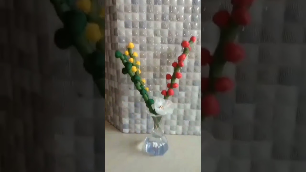 Beautiful flower vase#made by justhandmade#craft#justhandmade