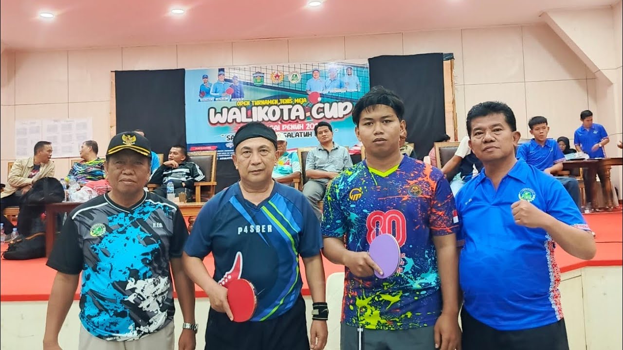 FINAL SINGEL UMUM PALING SERU EDI RUKAPI VS ILHAM TURNAMEN TENIS MEJA SUNGAI PENUH 