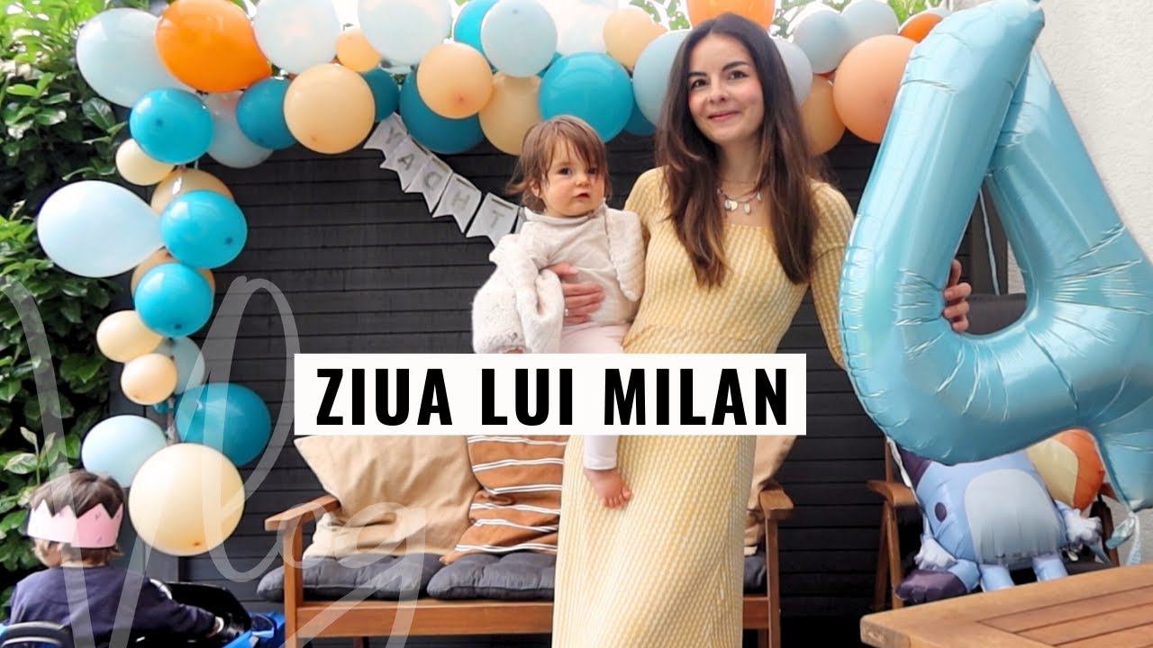 Daily Vlog | Milan a implinit 4 ani | Reteta Briose | Tort si Petrecere cu tematica Bluey