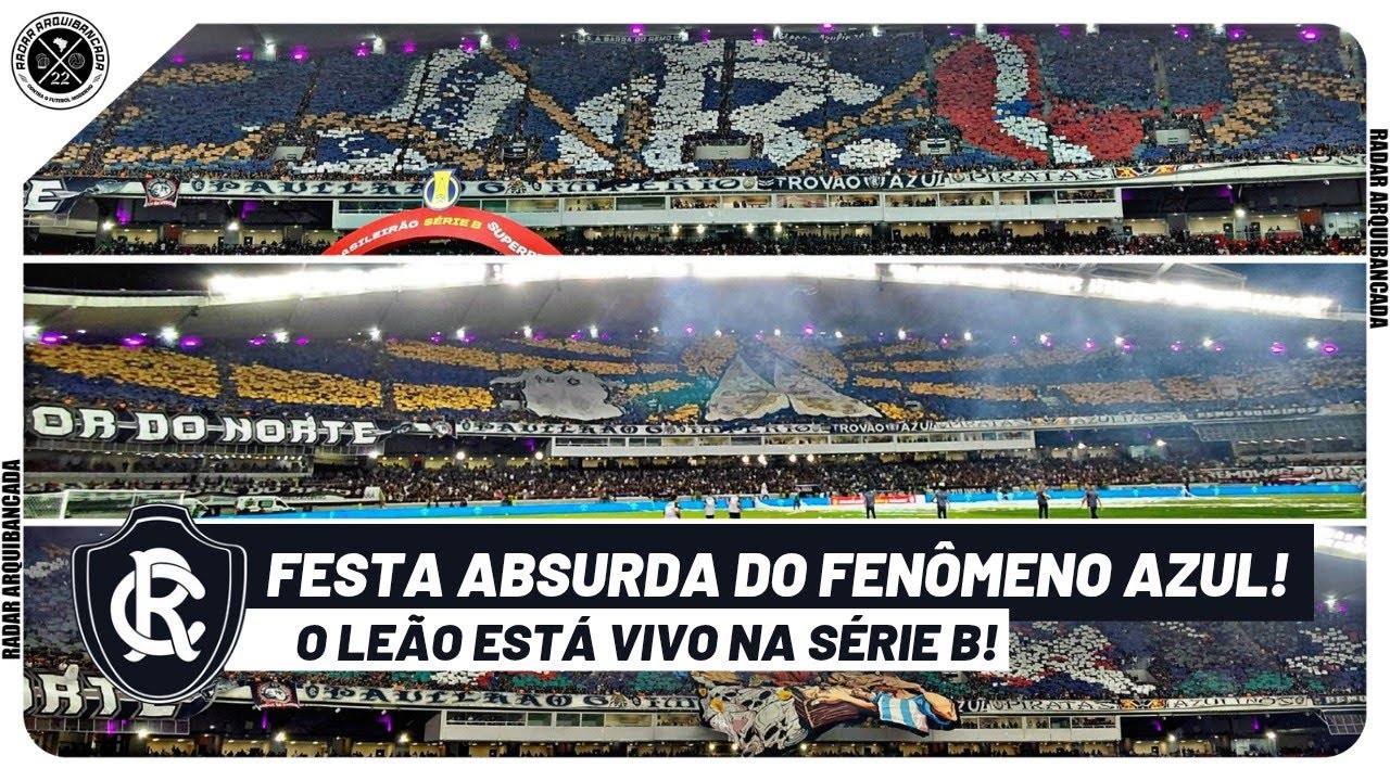 🔥🦁 FESTA SURREAL DA TORCIDA DO REMO COM 3 MOSAICOS NO CLÁSSICO RE-PA NO MANGUEIRÃO PELA SÉRIE B 2025