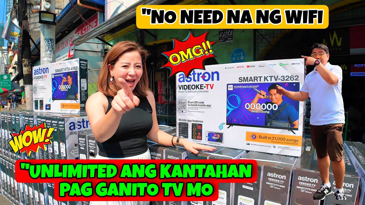 MURANG BILIHAN NG MGA SMART TV SA QUIAPO | ASTRON SMART TV WITH BUILD IN KARAOKE | TELEVISION