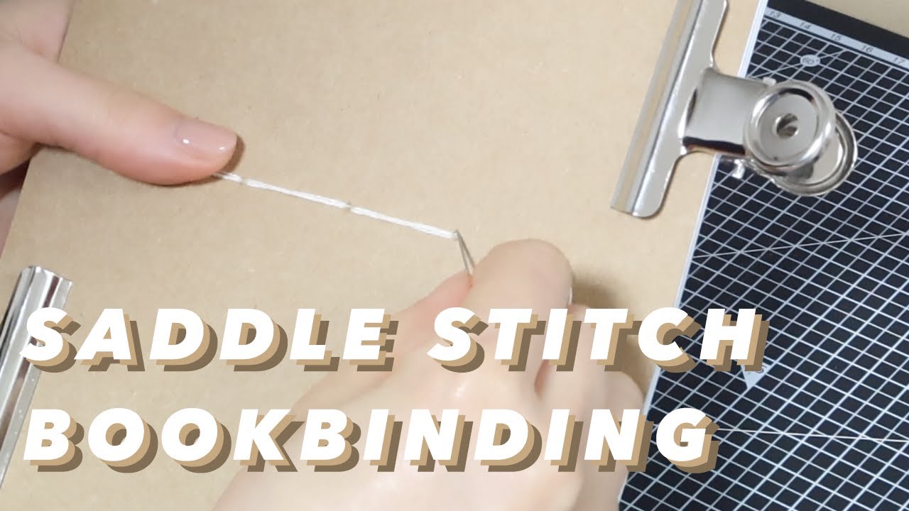 BOOKBINDING | step by step saddle stitch binding