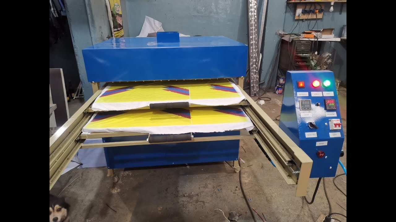 MAQUINA SUBLIMADORA DE 100 X 80 CM (DOBLE BANDEJA FRONTAL)