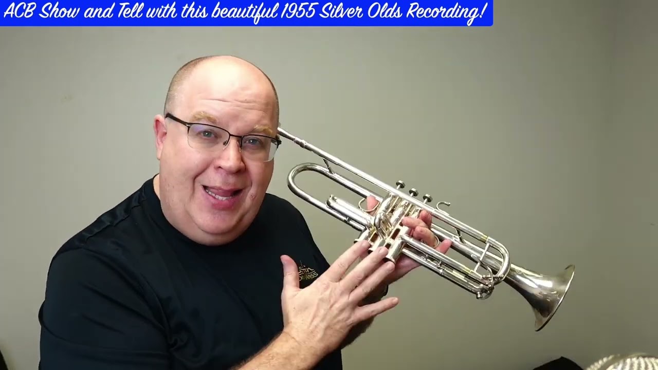 A Silver Olds Recording Trumpet? Yep!  Check out this 1955 Olds ACB Show and Tell