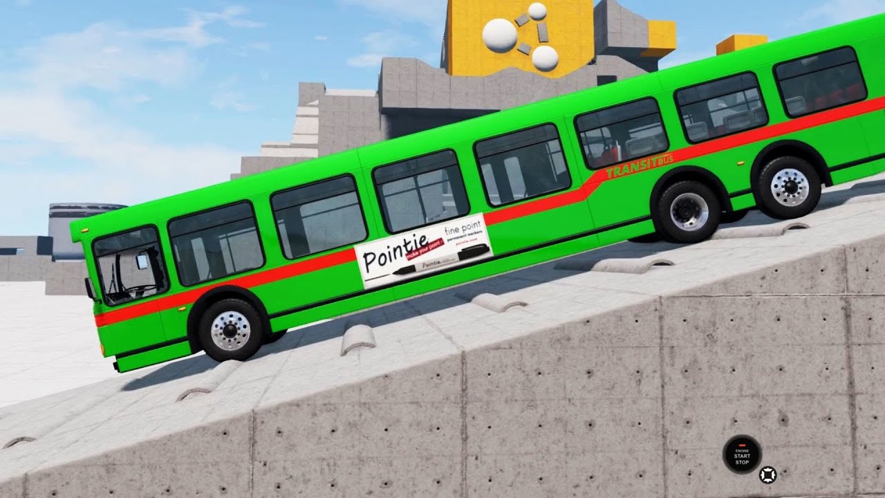 BeamNG Drive - 6x2 Bus Suspension Test