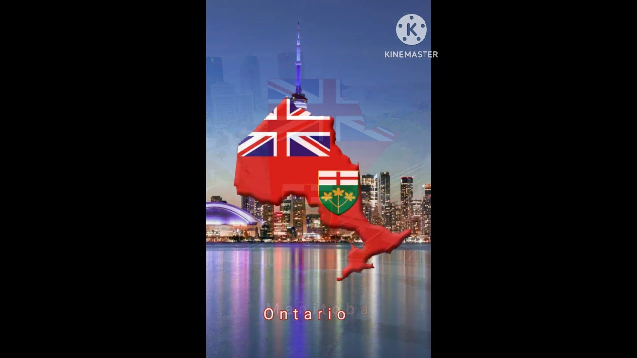O Canada! All ten provinces  #country #map #flag #canada  #geography #world #ontario #quebec