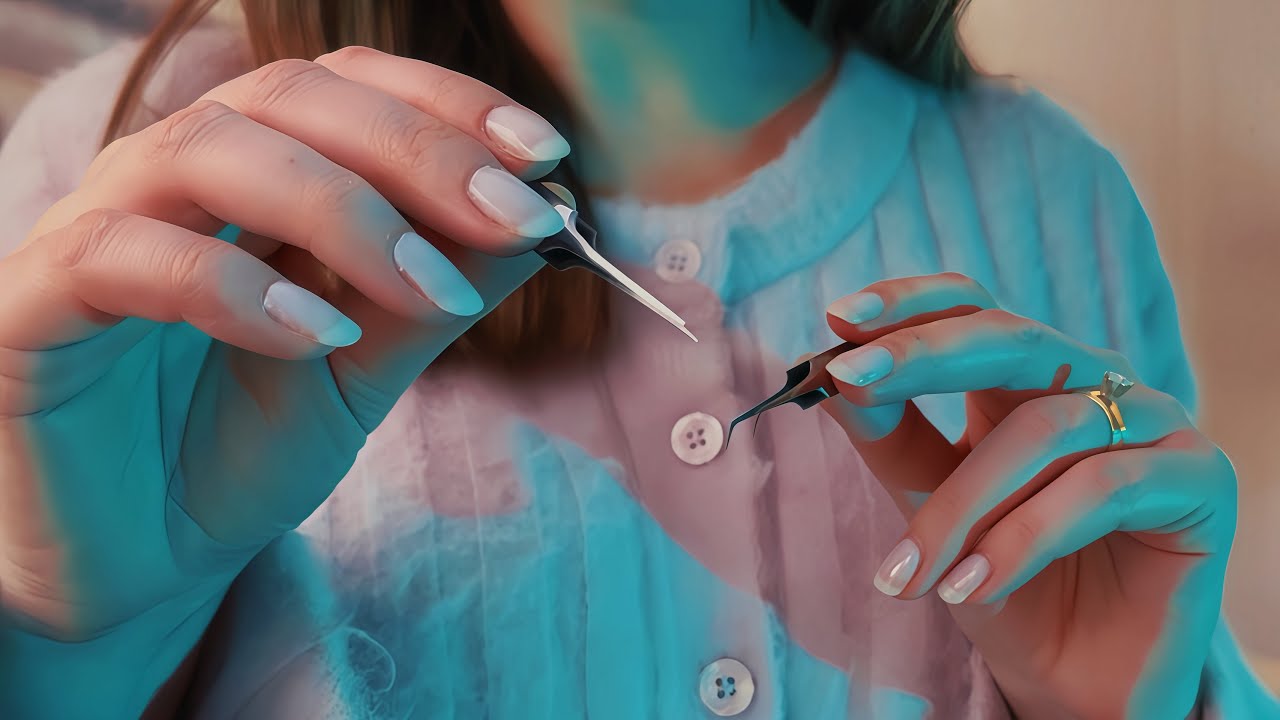ASMR Plucking away all your negative energy ⚡️