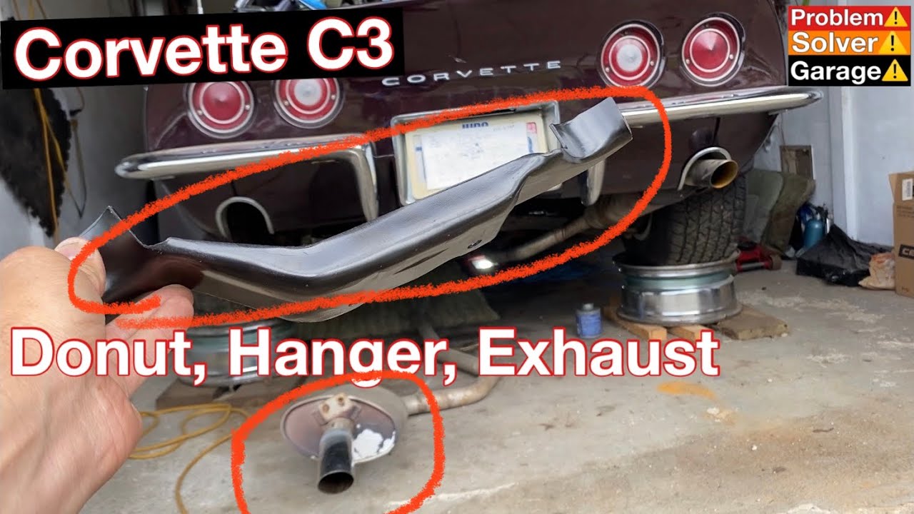 Corvette C3 exhaust, exhaust hanger, exhaust donut. How to install a Corvette C3 exhaust.
