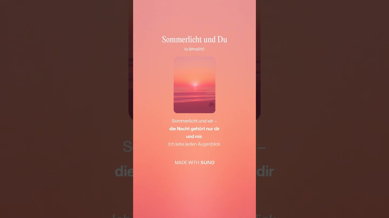 Sommerlicht und Du