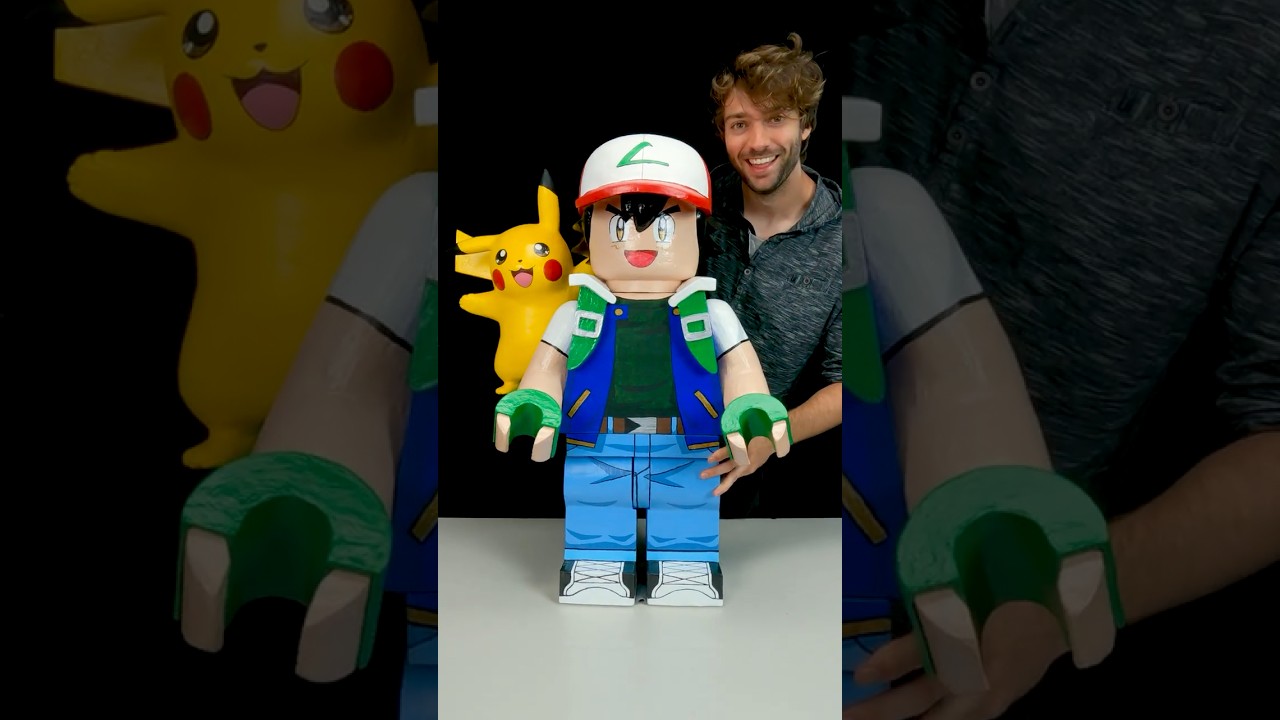 Я сделал гигантскую минифигурку Lego в виде покемона
