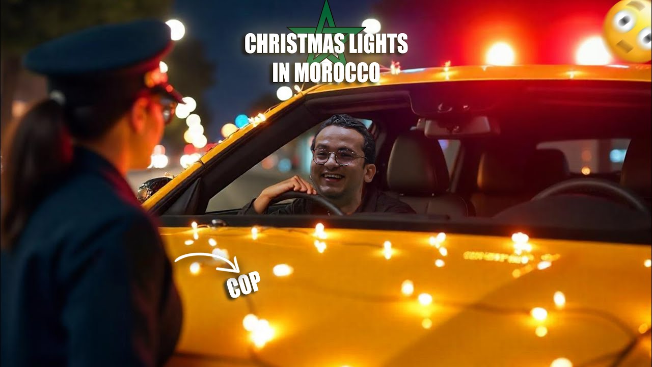 Les policiers ont chopé ma lamborghini à cause des déco de Noël au Maroc !! 😲