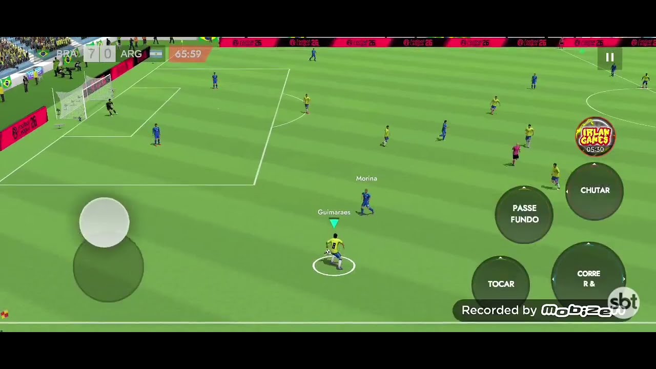 Brasil vs Argentina no jogo football 2026