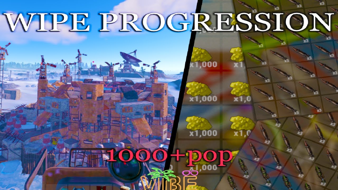 BEST Rust Zerg Wipe Progression Rustoria EU Main