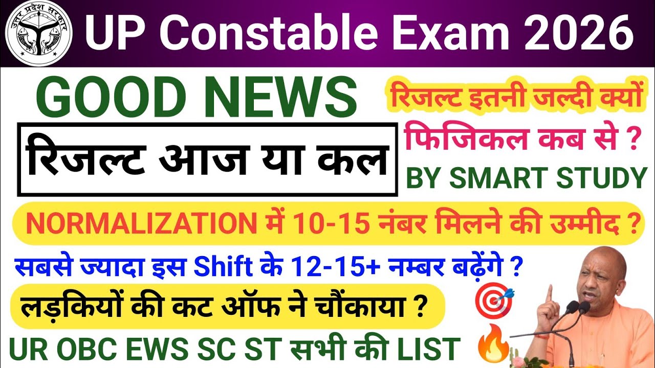 UP Police Result 2026 | Normalization Explained | Physical कब होगा?