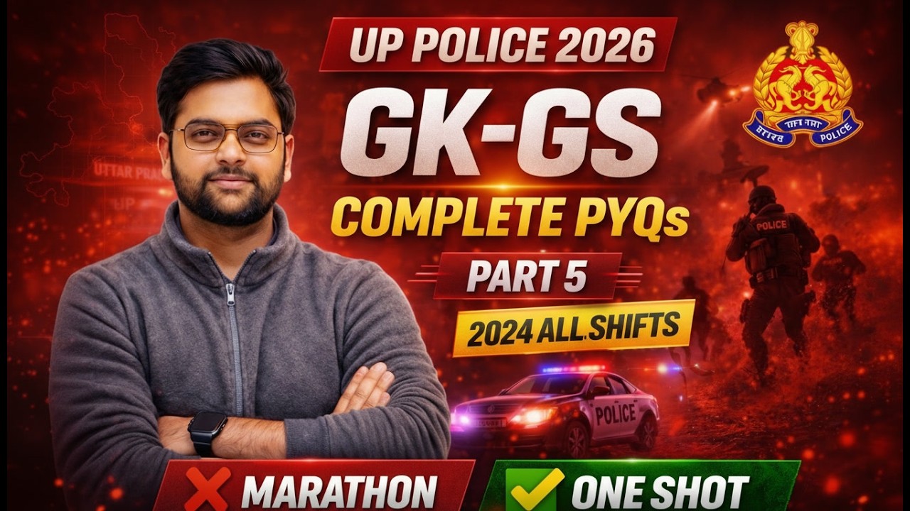 UP Police 2026 Complete PYQs 🔥 | GK GS All Previous Year Questions One Shot
