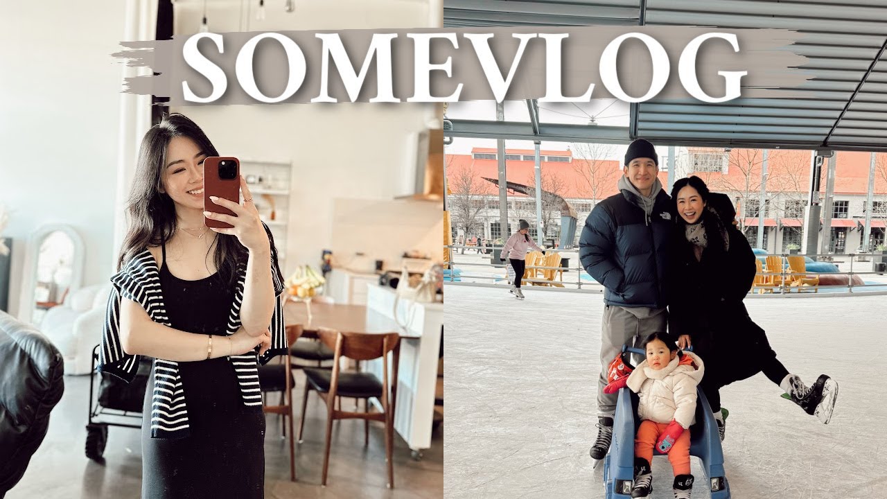 SomeVlog Ep.86｜溜冰刀初體驗🛼湯種吐司🍞下雪泡冰池❄️