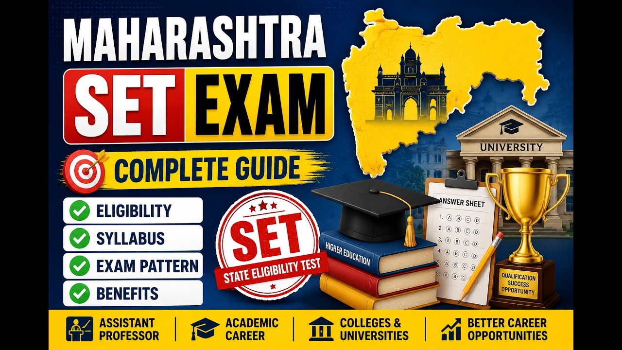 🔥 What is Maharashtra SET Exam? Complete Guide📝 | 📢Eligibility, Syllabus, Exam Pattern & Benefits |