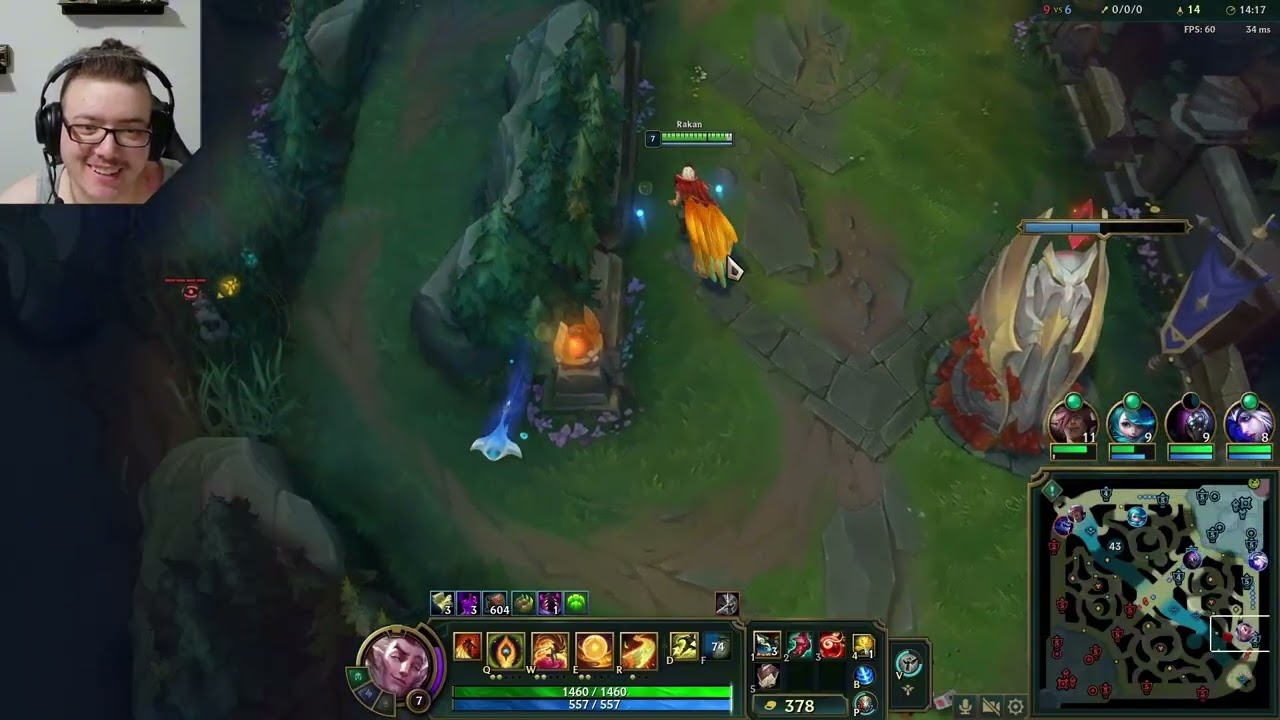 League Of Legends - First real game of League and we made a crazy comeback?