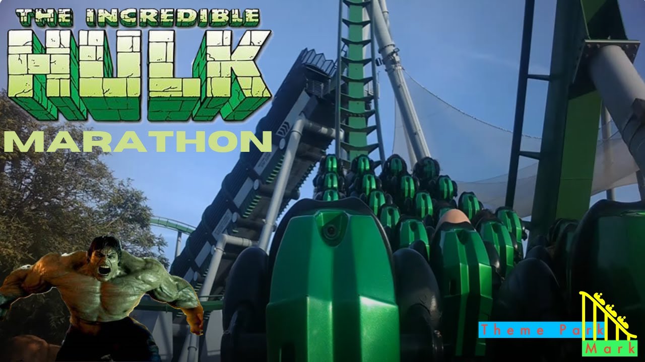 Incredible Hulk Marathon! - Universal Studios Islands Of Adventure (4K HD POV) - January 2024