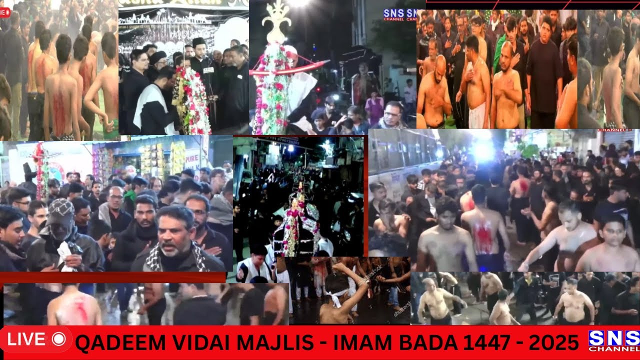 🔴LIVE : IMAM BADA 6TH Rabi Ul Awal, Qadeem Matami Juloos  WA Vidae MAJLIS || YAKUTPURA - SNS AZADARI