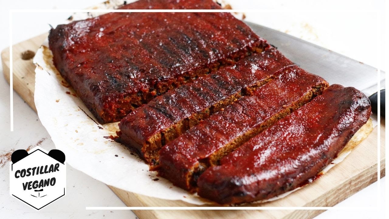 COSTILLAR VEGANO a la BARBACOA (Carne vegetal) | Living Like A Panda