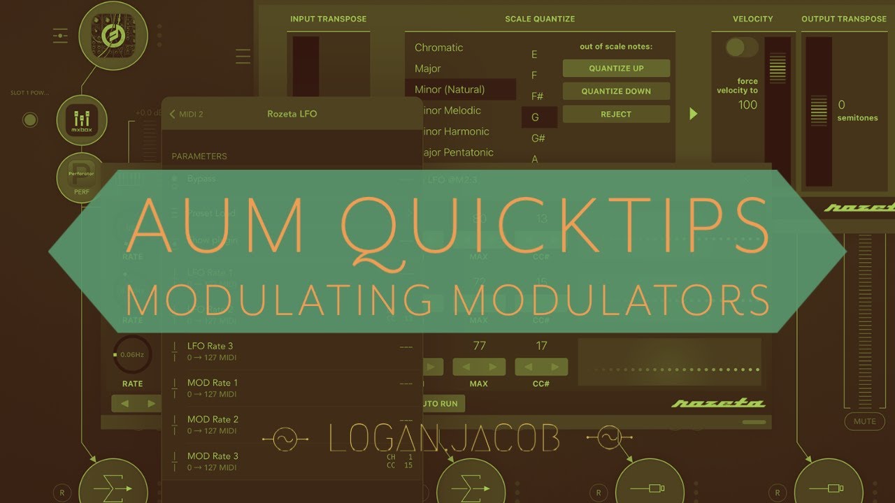 AUM QuickTips: Modulating Modulators  (Using Midi CC to control other Midi controllers)
