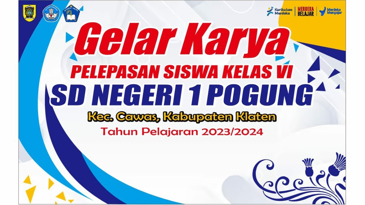 Gelar Karya Pelepasan Siswa Kelas VI SD NEGERI 1 POGUNG, Tahun Pelajaran 2023/2024, 12 juni 2024