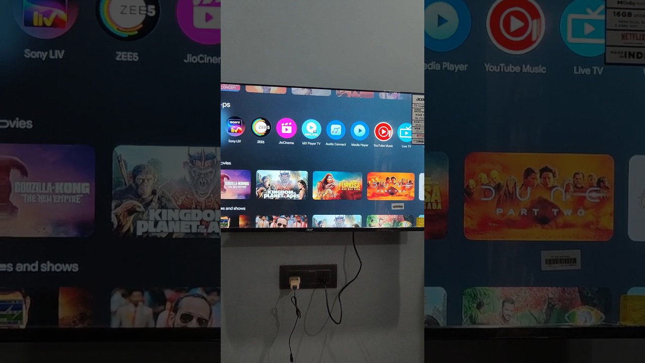 Acer advance I series FHD google  tv 40 inch Installation & Demo