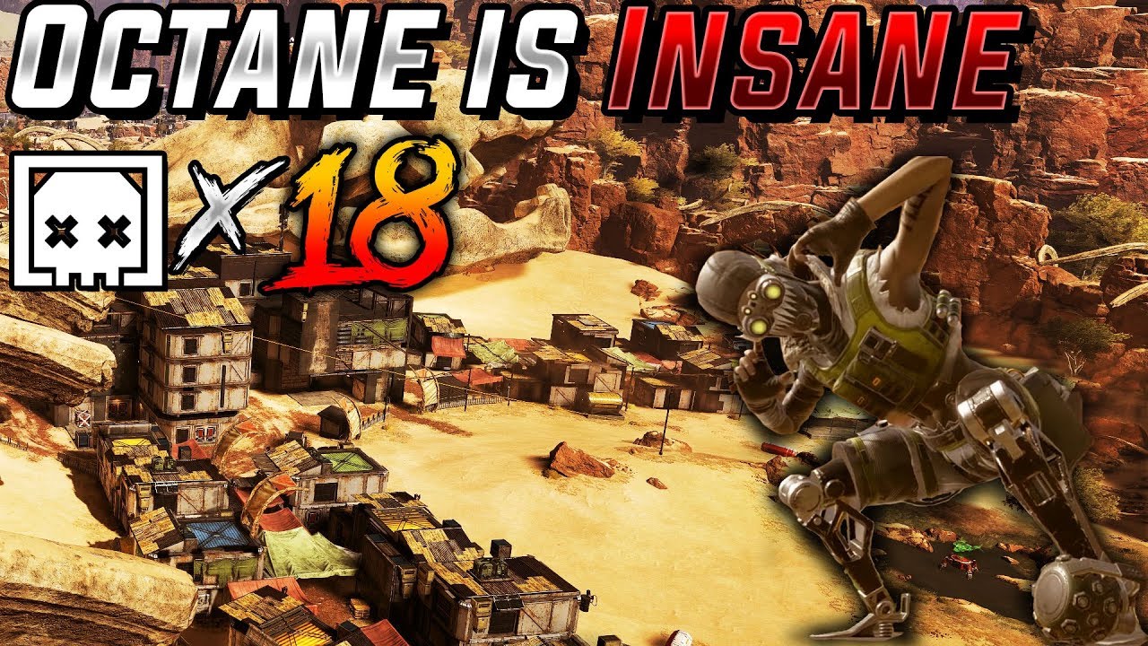 INSANE 18 KILL OCTANE GAMEPLAY! (Apex Legends PS4)