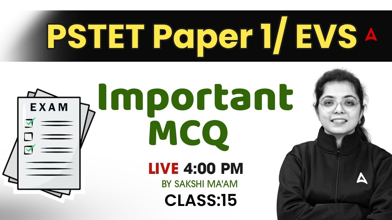 PSTET Paper 1 EVS Preparation 2025 | PSTET MCQs Questions | Theory +MCQ Class #15