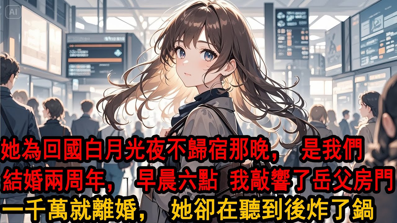 結婚兩年，她的白月光離婚回國。 當晚從不夜不歸宿的她，沒有回家。 當初她爸曾開價五百萬逼我離開，我沒答應。現在我想通了，準備還價，還到一千萬就離婚。早晨六點我敲響了岳父的房門。十分鐘後，整個柳家炸了鍋
