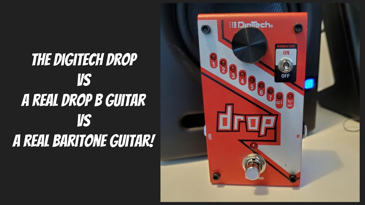 DigiTech Drop vs real drop B guitar vs real baritone guitar! (ft Yamaha eg112c2 & Ibanez RGIB6)