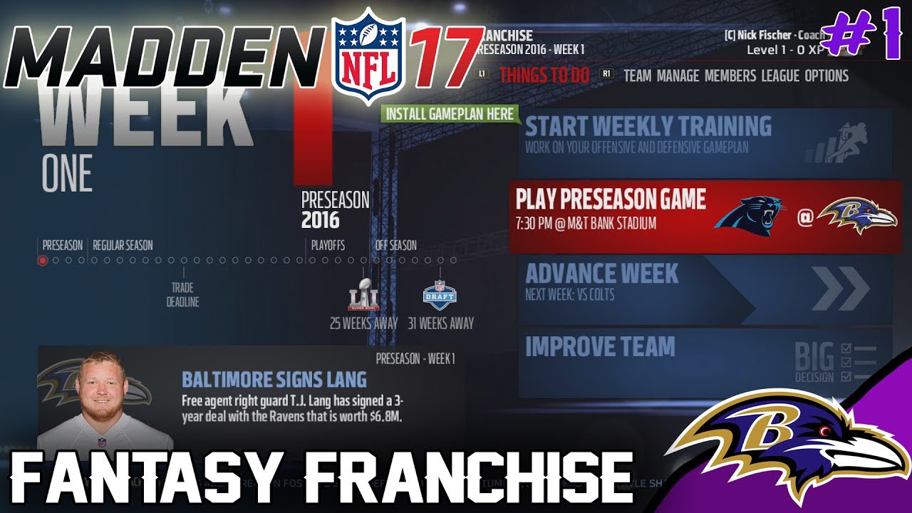 DRAFTING THE TEAM! | Madden 17 Fantasy Football Franchise - Ep.1