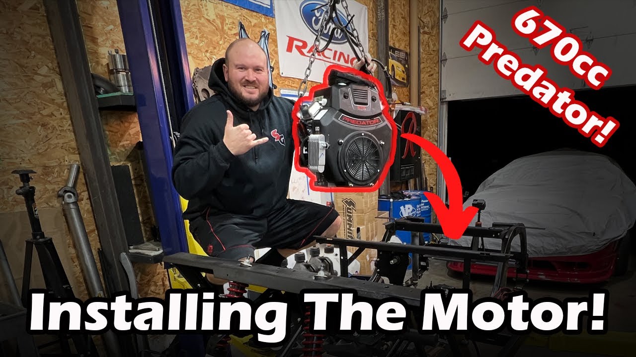 Installing A 670cc Predator Motor In An E-Z-GO TXT Golf Cart!