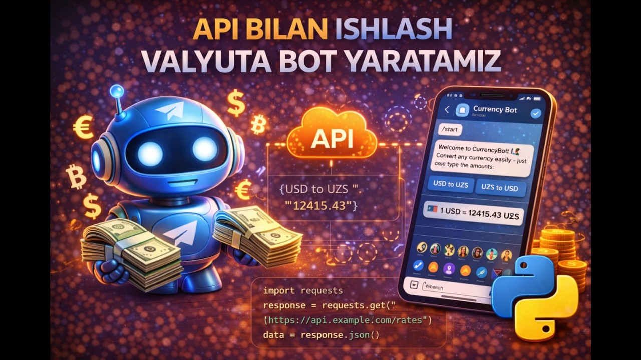 API bilan Valyuta Bot yaratish (Python)