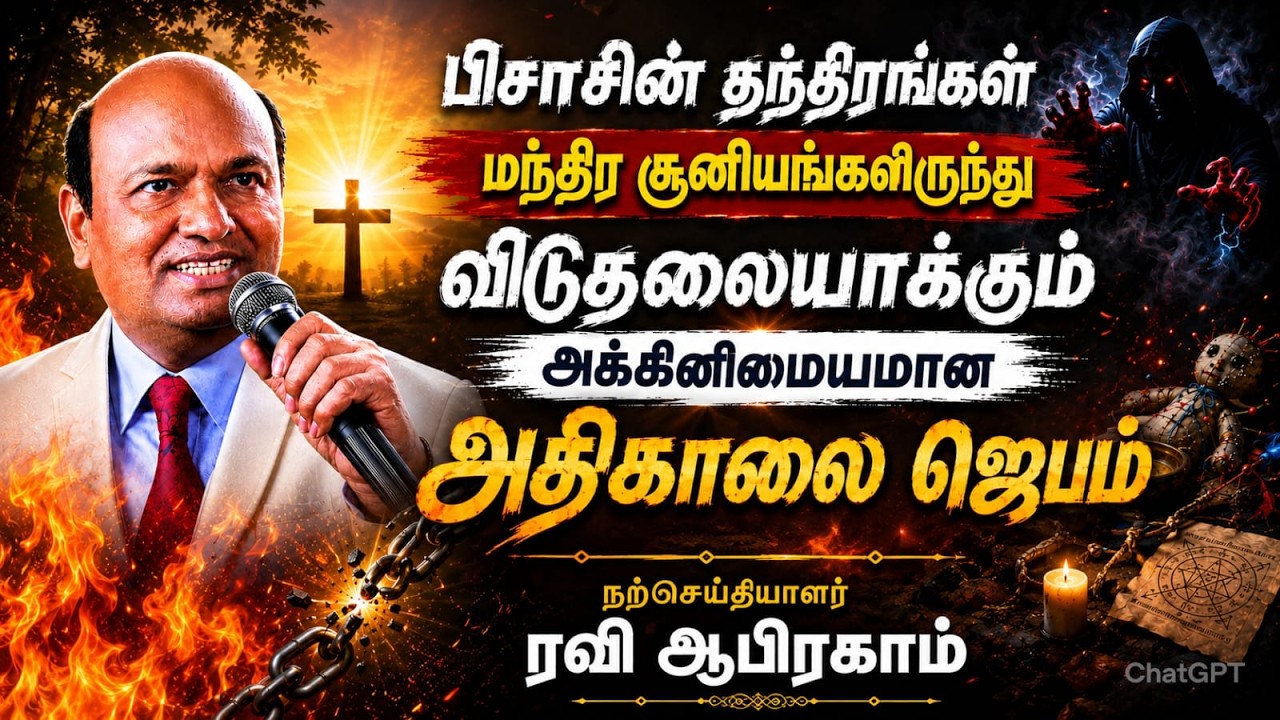 🔥Powerful Early Morning Prayer with Jesus | Ravi Abraham one hour Prayer & Miracles in Tamil