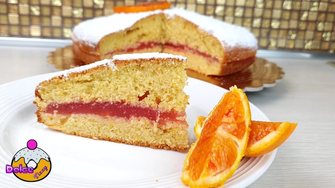 TORTA ALL' ARANCIA - FACILE E VELOCE - CON CREMA ALL' ARANCIA