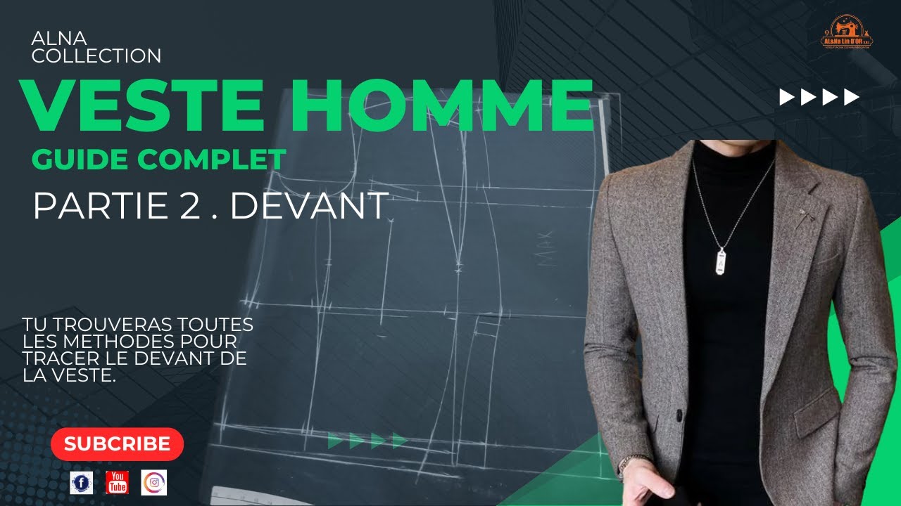VESTE HOMME, GUIDE COMPLET, HOW TO CUT A MEN JACKET? SACO DE HOMBRE, TRASE YON VES GASON