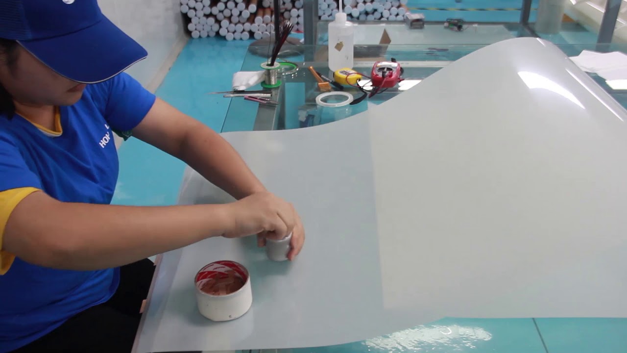 Make busbar for PDLC smart film