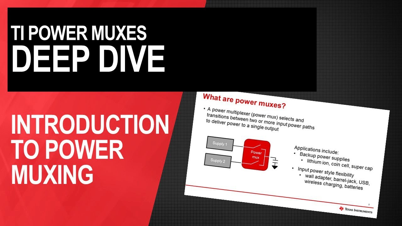 Introduction to power MUXing