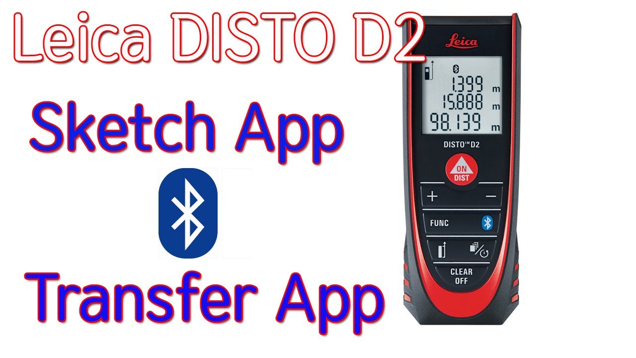 Leica Disto D2  Bluetooth   Sketch App & transfer App 라이카 거리측정기 디스토 스케치 How to use the DISTO