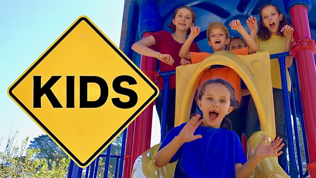 Learn English Playground! Follow the Leader with Sign Post Kids! Up Down!
