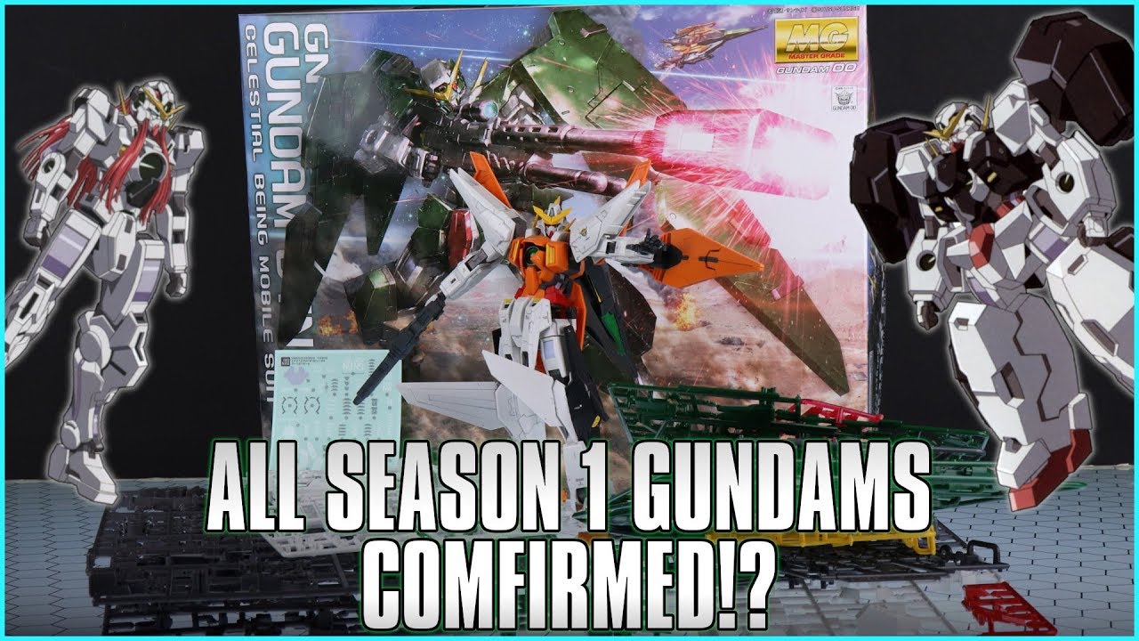 MG 00 Season 1 Gundams Confirmed!? Kyrios? Virtue? - MG 1/100 Gundam Dynames Unboxing